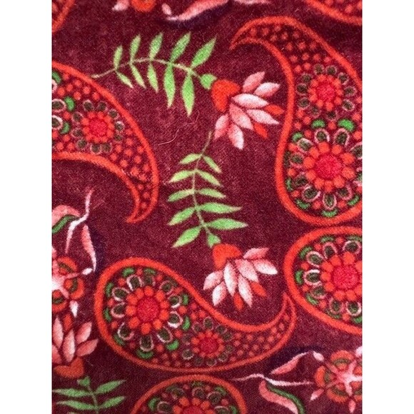 Territory Ahead Long Sleeve Cotton Velvet Floral‎ Blouse Button Shirt Womens SML - Picture 4 of 9